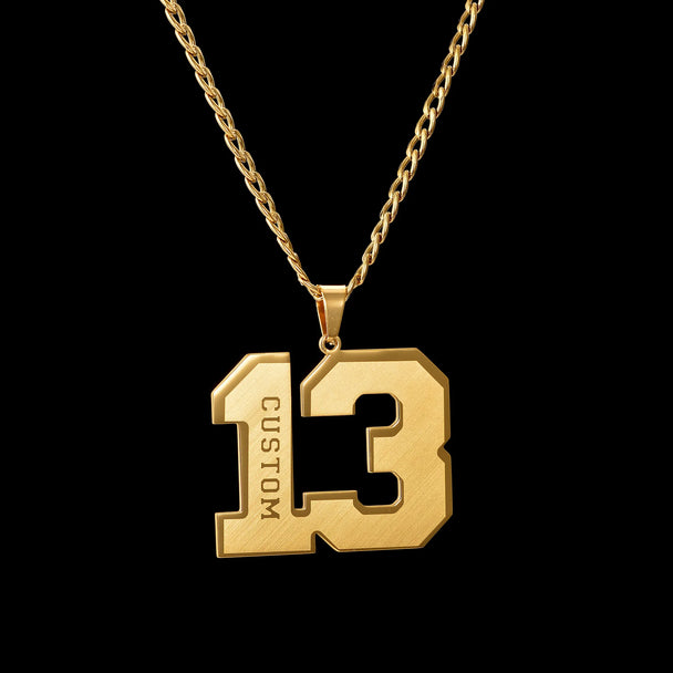 Personalized Big Letter Name Nameplate Necklace - Link Chain - SHOPPERS' CASTLE