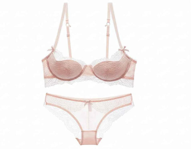 Lace Push-Up Bra - Plus Size D/E Cup