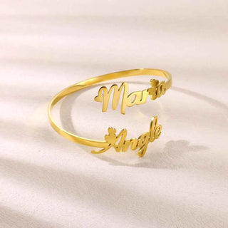 Custom Rose Name Geometric Bracelet