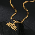 Personalized Name Detachable Pendant Necklace - Cuban Twists Chain - SHOPPERS' CASTLE