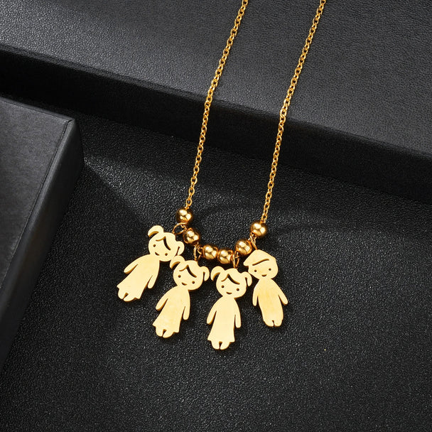 Personalized Children Name Necklace - Family Pendant - SHOPPERS' CASTLE