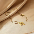 Custom Diamond Initial Letter Necklace - Wedding Jewelry