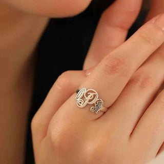 Vintage Custom Initial Monogram Ring