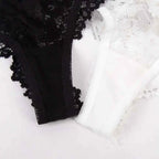 Floral Lace Brief - Cotton Crotch Breathable Low-Rise Panty