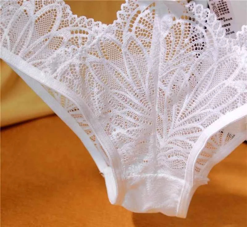 Lace-Up Double Lace Briefs - SHOPPERS' CASTLE