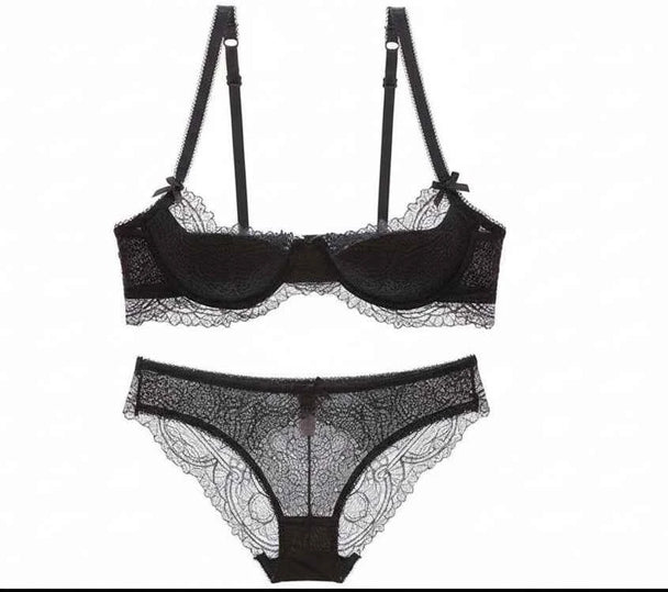 Lace Push-Up Bra - Plus Size D/E Cup