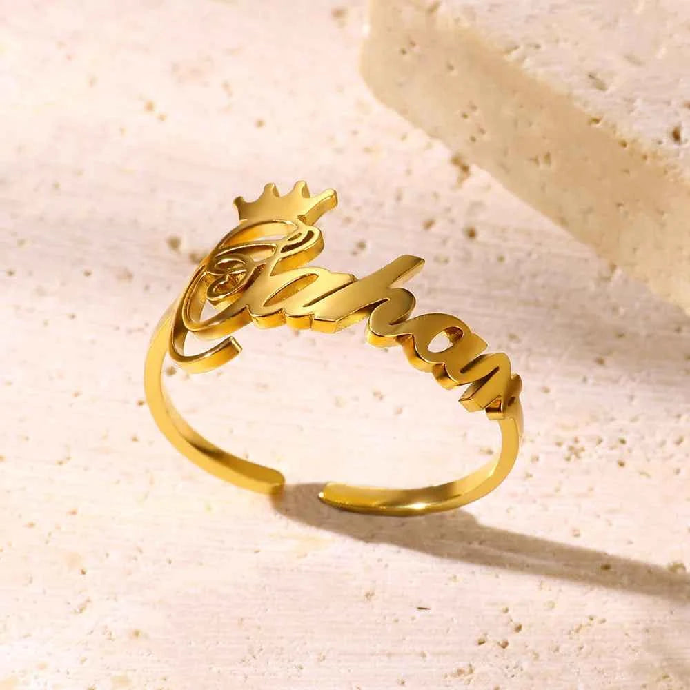 Personalized Name Ring - Open Design