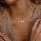 Customized Name Box Chain Clavicle Necklace - Wedding & Valentine's Gift