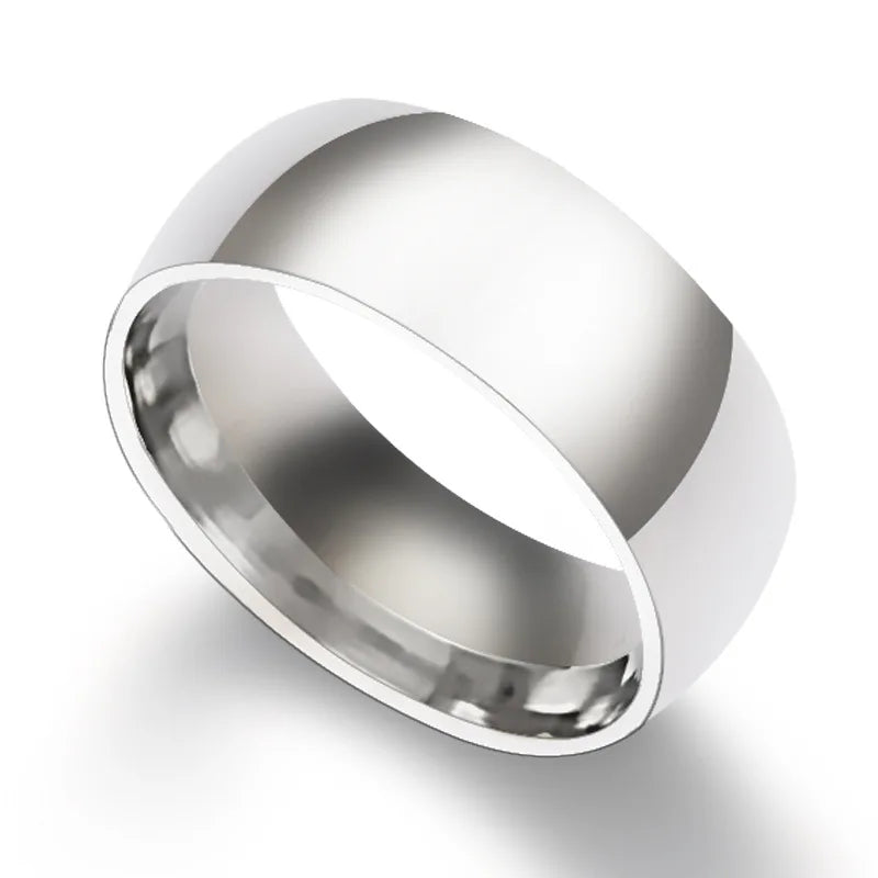 Personalized Sphere Glossy Ring - Stainless Steel - SHOPPERS' CASTLE