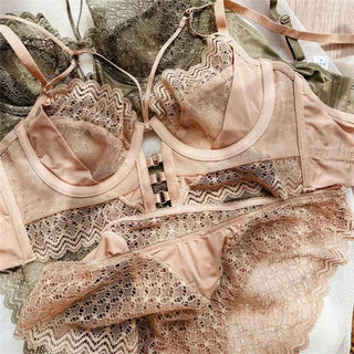 Ultra-Thin Hollow Bra Set