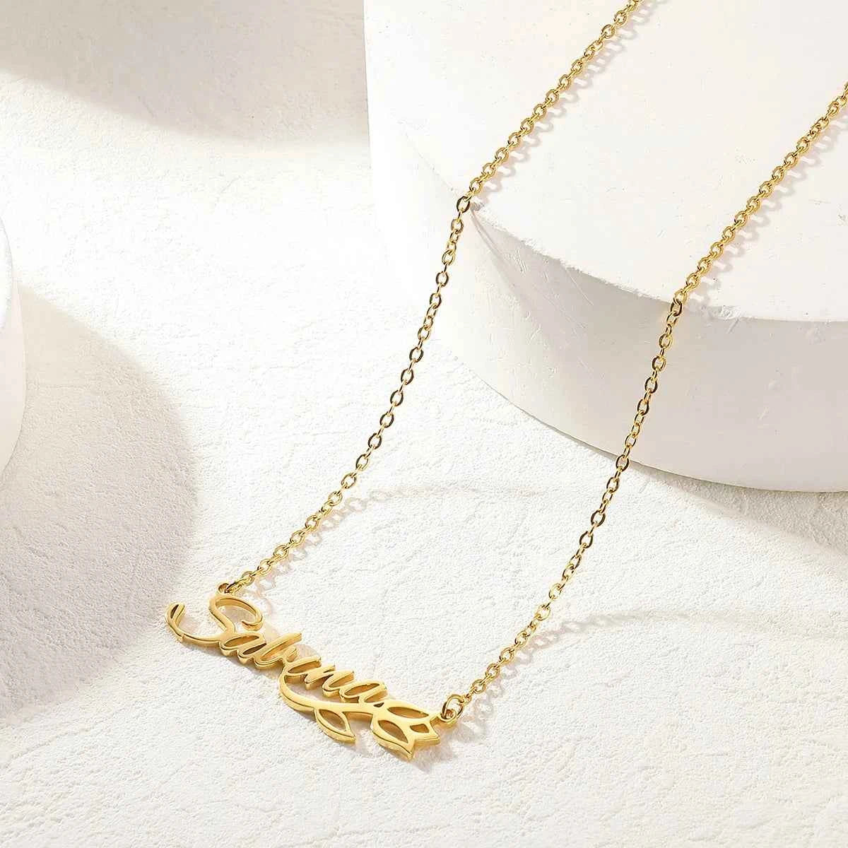 Custom Lily Name Necklace - Valentine's Day Gift
