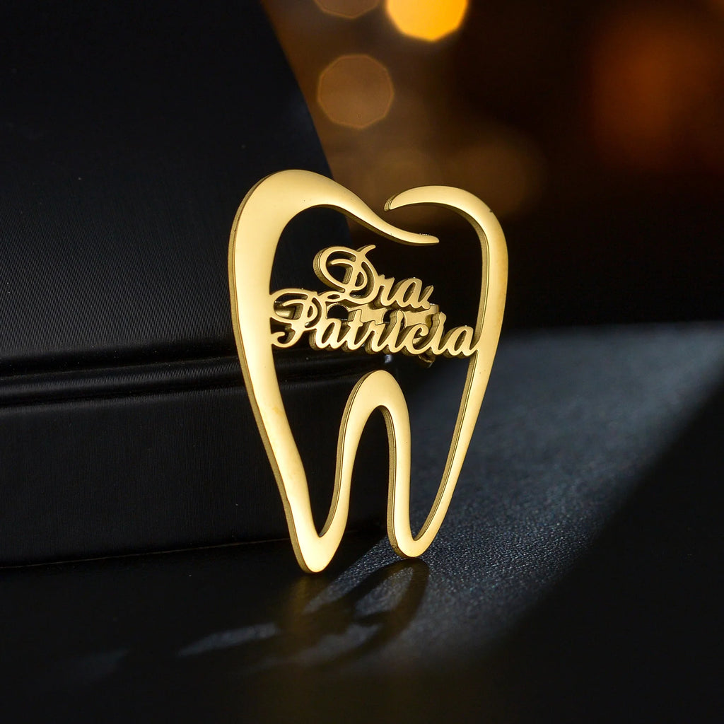 Personalized Name or Logo Brooch - Welding Buckle Pin - SHOPPERS' CASTLE