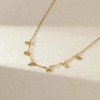 Custom Cubic Zircon Initial Letter Necklace - A-Z