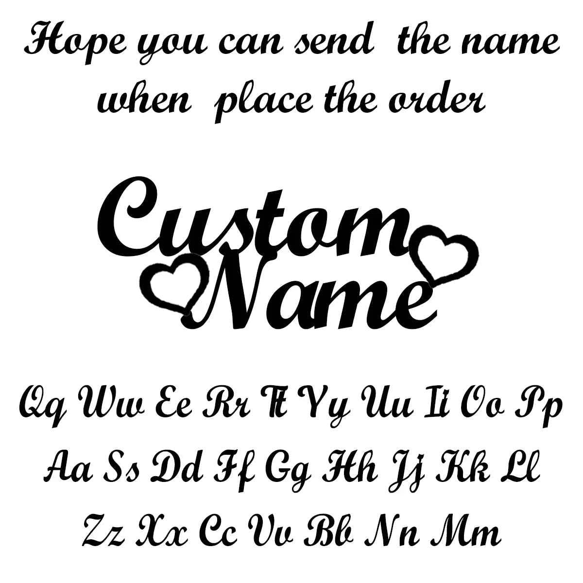 Personalized Name Fashion Keyring - Letter Nameplate Pendant