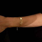 Custom Double Name Heart Bracelet - Couple Jewelry