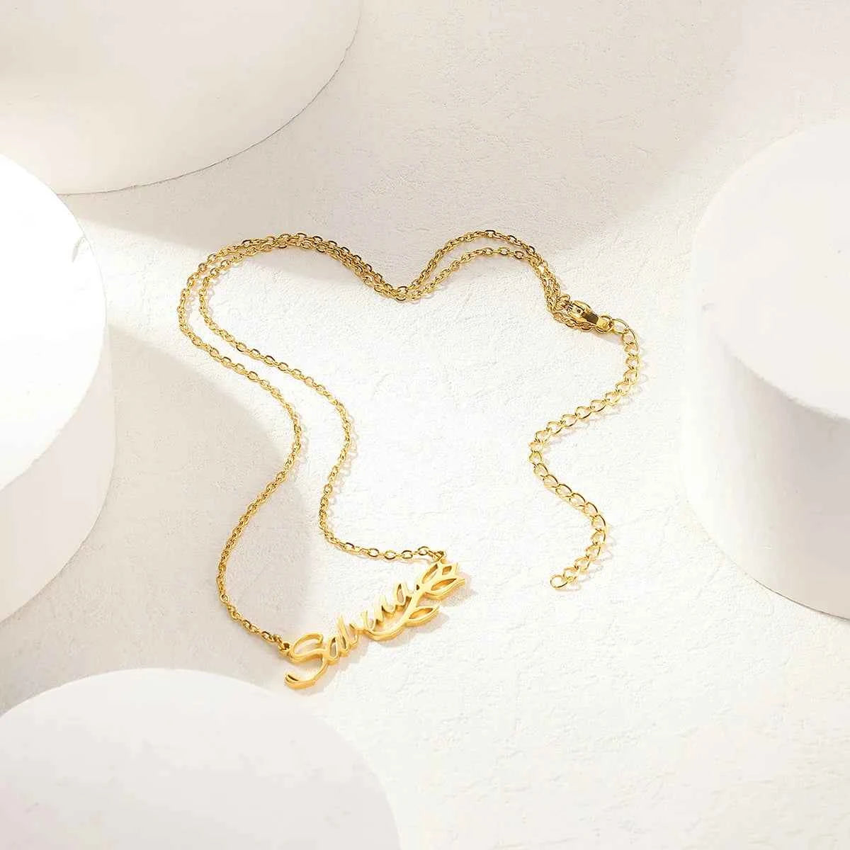 Custom Lily Name Necklace - Valentine's Day Gift