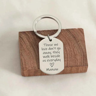 Engrave Name Picture Rectangle Keychain