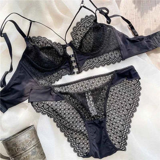 Ultra-Thin Hollow Bra Set