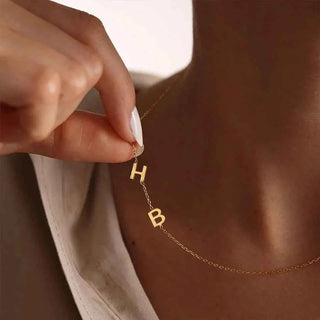 Initial Letter Name Pendant Necklace - Mother's Day Gift