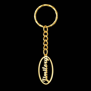 Personalized Name Heart Butterfly Keychain