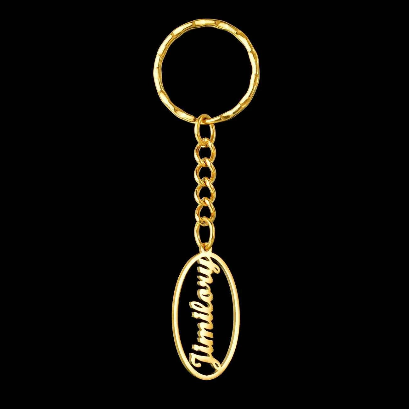 Personalized Name Heart Butterfly Keychain