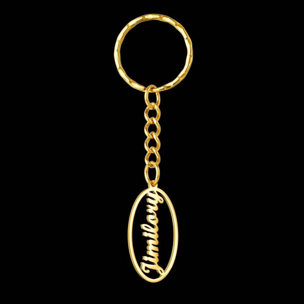 Personalized Name Heart Butterfly Keychain