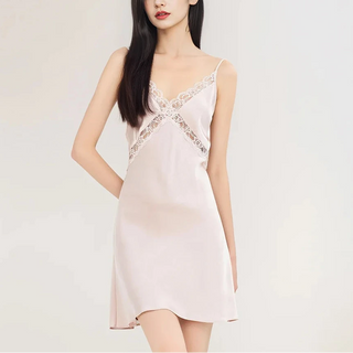 100% Mulberry Silk Nightgown & Robe Set - Luxury Sleepwear