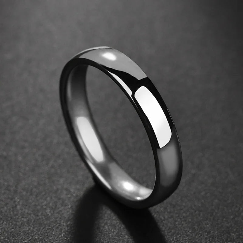 Personalized Sphere Glossy Ring - Stainless Steel - SHOPPERS' CASTLE