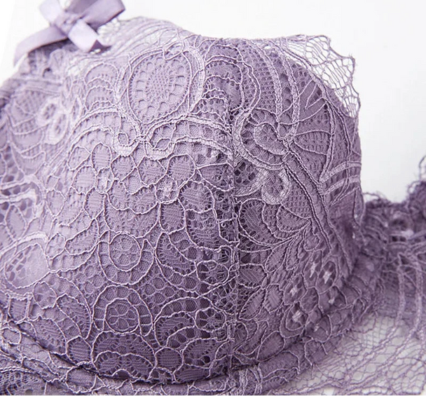 Lace Push-Up Bra - Plus Size D/E Cup