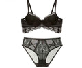 Embroidered Cotton Push-Up Bra