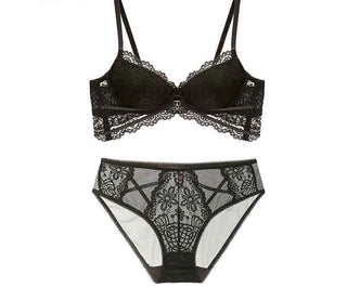 Embroidered Cotton Push-Up Bra