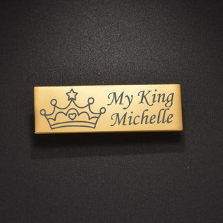 Personalized Name or Logo Brooch - Welding Buckle Pin - SHOPPERS' CASTLE