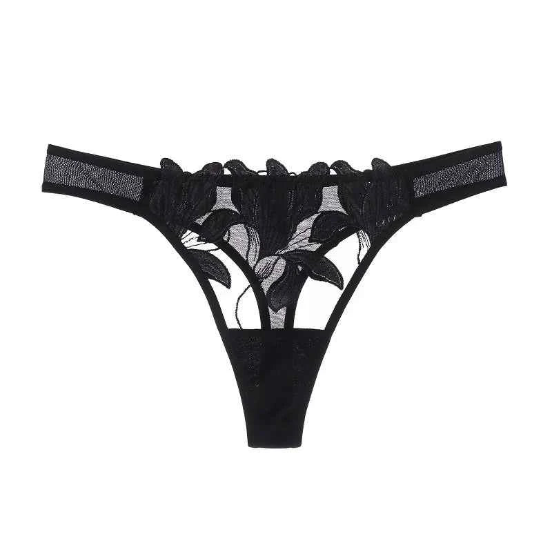 French Lace Embroidered G-String