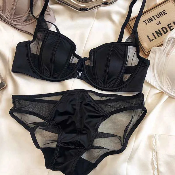 Front Buckle Push-Up Bra Set