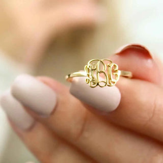 Vintage Custom Initial Monogram Ring