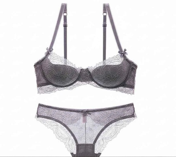 Lace Push-Up Bra - Plus Size D/E Cup
