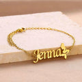 Customized Name Geometric Bracelet - Stainless Steel