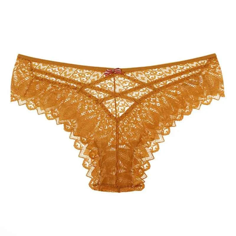 Hollow-Out Lace Low-Waist G-String