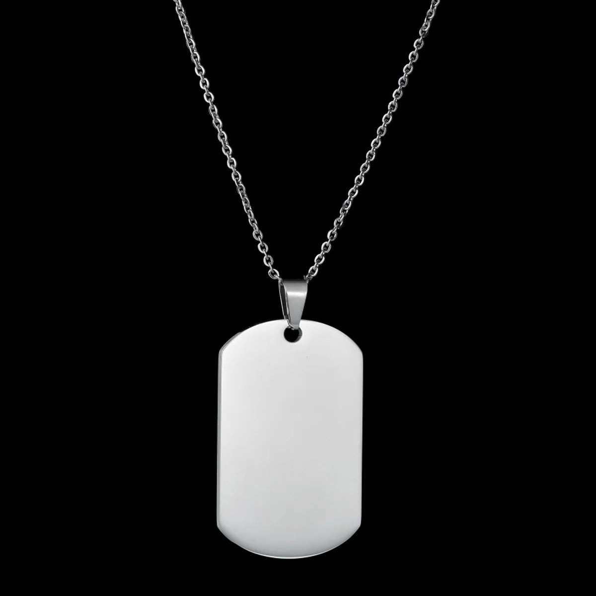 Custom Square Pendant Necklace - Engravable Text & Picture Design - SHOPPERS' CASTLE