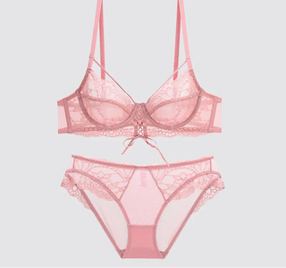 Bandage Transparent Bra Set - Plus Size C/D/E Cup - SHOPPERS' CASTLE