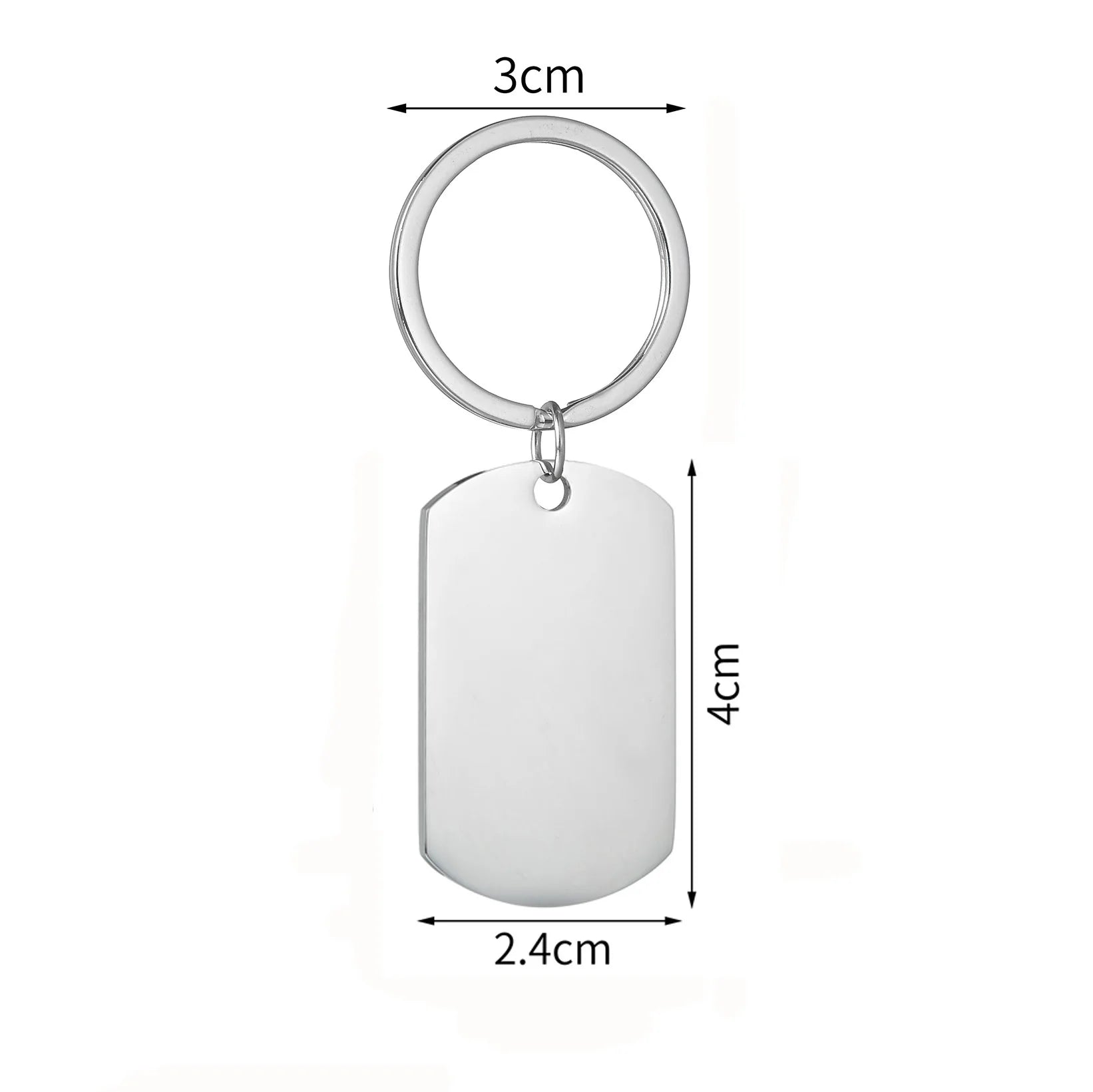 Engrave Name Picture Keychain - Square or Heart Design - SHOPPERS' CASTLE