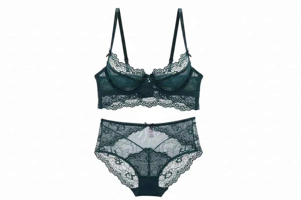 Ultra-Thin Eyelash Lace Bra - Plus Size