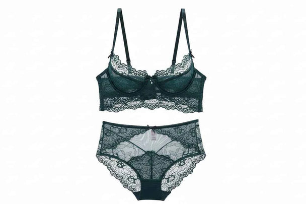 Ultra-Thin Eyelash Lace Bra - Plus Size