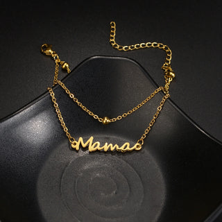 Personalized Name Bracelet - 2 Layer with Star Charms - SHOPPERS' CASTLE