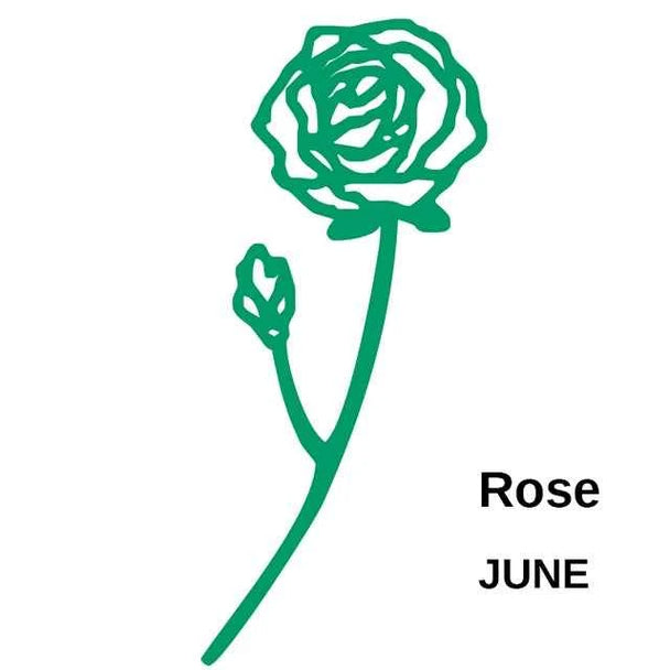 Custom Birth Flower Name Ring - Adjustable