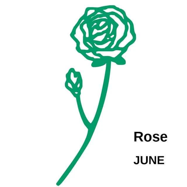 Custom Birth Flower Name Ring - Adjustable
