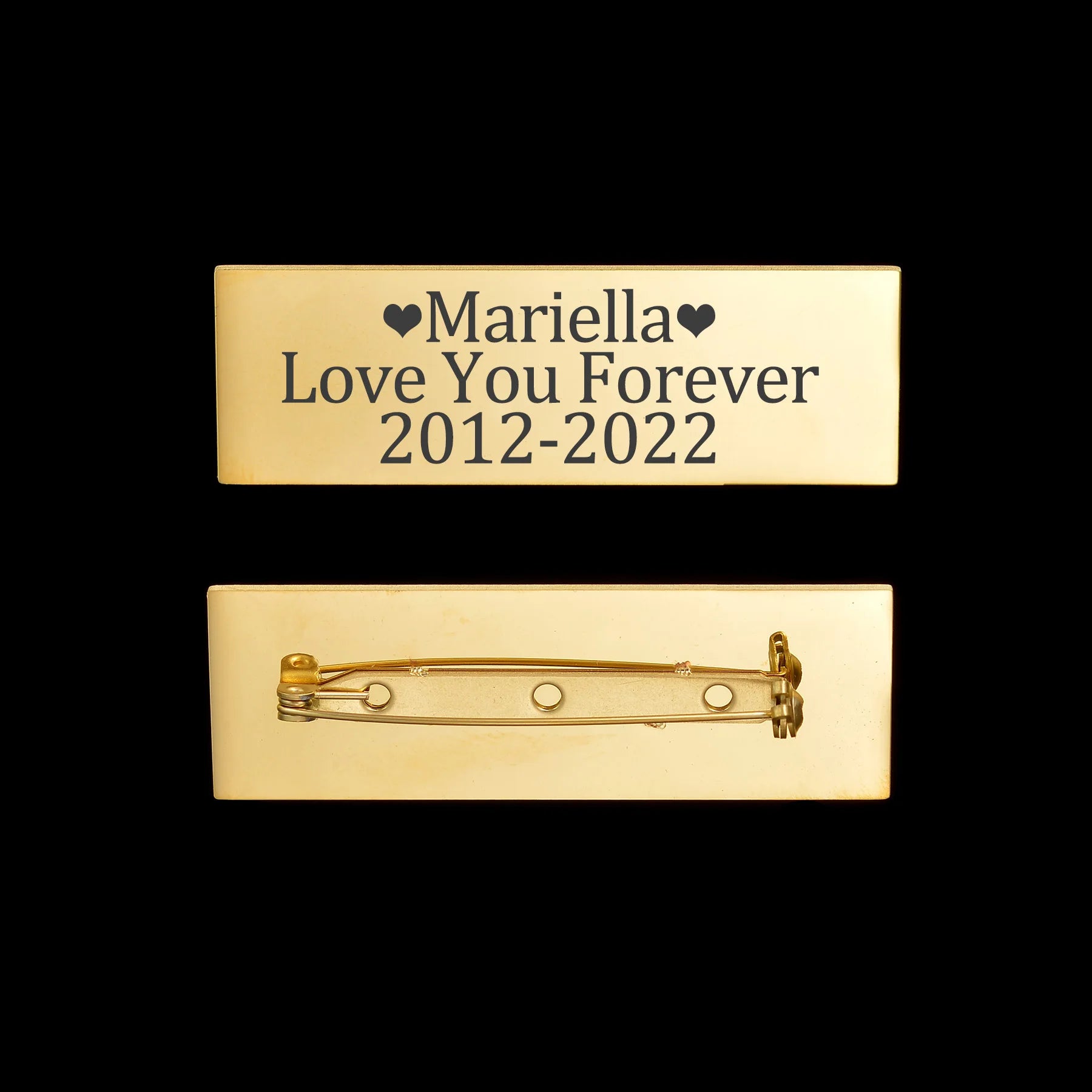 Personalized Name or Logo Brooch - Welding Buckle Pin - SHOPPERS' CASTLE