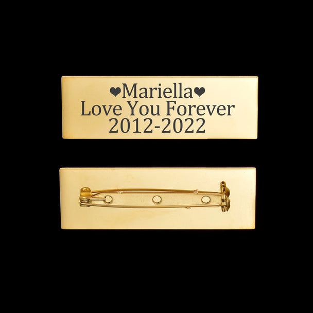 Personalized Name or Logo Brooch - Welding Buckle Pin - SHOPPERS' CASTLE