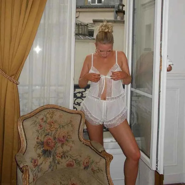 Lace Lingerie Pajama Set - SHOPPERS' CASTLE