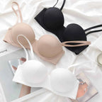 Seamless Half-Cup Push-Up Bra